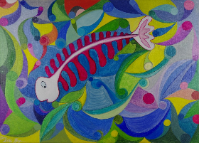 Meere, 2017, 70x50 cm, Oel auf Leinwand