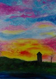 2017,50x70 cm Oel auf Leiwand