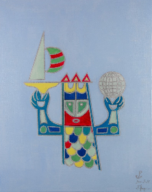 Maritim 4, 2018, 40x50 cm, Oel auf Leinwand