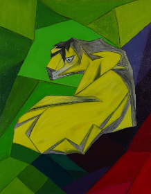 Tiger, 2013, 40x50 cm, Oel auf Karton