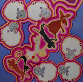 Dream, 2017, 100x100 cm, Oel auf Leinwand