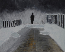 Winter, 2014, 50x40 cm, Oel auf Karton