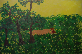 Liebespaar, 2012, 120x80 cm, Acryl auf Leinwand